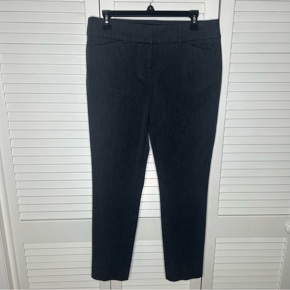Loft Charcoal gray four pocket Women's Cropped Pants size 8